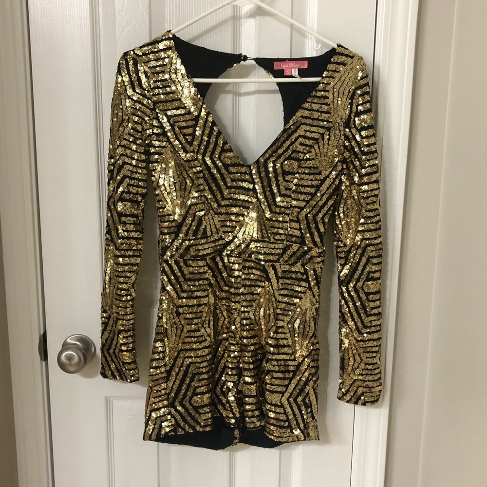 Gold Sequin Romper